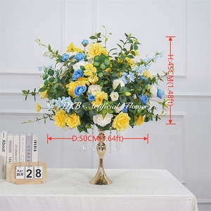 Factory Supplies Flower Ball Artificial Flower Centerpieces Flower Ball <b>Table</b> Centerpiece for Wedding Decoration - Product Image 2