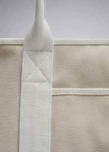 Bolsa de Compras Plegable de Algodón de Alta Calidad LILA, Bolsa de Playa Reutilizable de Gran Capacidad con Logotipo Personalizado para Viajes - Product Image 2