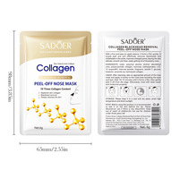 Masque Peel-Off au Collagène pour l'Élimination des Points Noirs – Conception Peel-Off pour Extraire Efficacement les Points Noirs et les Points Blancs Embourrés des Pores
