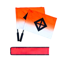 Drapeau d'arbitre de haute qualité pour arbitre professionnel, drapeau à carreaux, drapeaux personnalisés pour les jeux de ballon sportifs