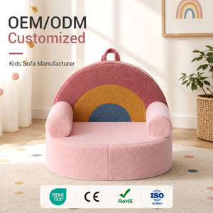 Poltrona Singola per Bambini OEKO-TEX, Lavabile, Leggera, Sicura, Senza Bordi Affilati, per Camera da Letto dei Bambini - Product Image 1