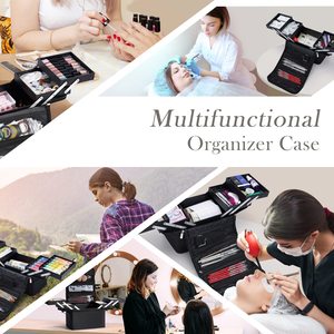 Công Suất Lớn Trang Điểm Túi Du Lịch Mỹ Phẩm Trường Hợp Make Up Tổ Chức Chuyên Nghiệp Trang Điểm Nghệ Sĩ Va Li Oxford Hộp Móng Tay Lưu Trữ - Product Image 5