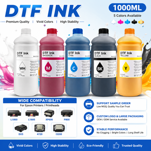 <span class=keywords><strong>Inchiostro</strong></span> per Stampa DTF a Base d'Acqua Ocbestjet 1000ML per Stampanti <span class=keywords><strong>Epson</strong></span> XP600 L1800 L1805 P600 DX5 4720 I3200 - Product Image 1
