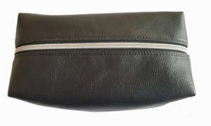 Sac de rangement pour maquillage et bijoux de voyage, capacité moyenne, portable, en cuir véritable, fermeture éclair, luxe, écologique, cadeau promotionnel - Product Image 5