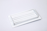 Grille de ventilation carrée en acier thermolaqué 12x6, moderne, durable et réglable, pour système CVC, entrepôt et extérieur