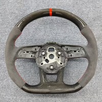 Accessoires de volant en fibre de carbone forgée pour Audi A6 A7 A8 A3 A4 A5 B8 TT Q3 Q5 Q7 Q8 C6 C7 C8 RS7 Volant personnalisé