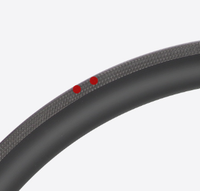 Jante de Vélo de Route en Fibre de Carbone 700c, Frein à Disque ou Frein V, Hauteurs de Profil 38mm 50mm 60mm, 20 ou 24 Trous