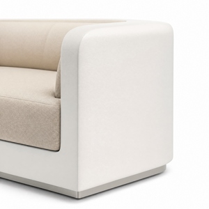Elegante Sofá Lounge de Lino Personalizable |   Sofá Tapizado de Tres Plazas con Fundas Extraíbles para Sala de Estar de Villa, Venta al Por Mayor - Product Image 2