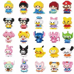 Small Particle Animal Cartoon Figurines Ornaments Puzzle Assembly Toy Compatible With Legos Building Block