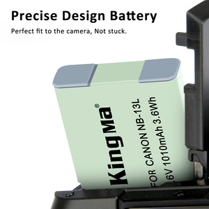 Batterie Li-ion de remplacement KingMa NB-13L pour <span class=keywords><strong>appareil</strong></span> <span class=keywords><strong>photo</strong></span> <span class=keywords><strong>Canon</strong></span> G7X3 G5X2 G7XII G5X <span class=keywords><strong>G9X</strong></span> SX620 SX720 HS - Product Image 4