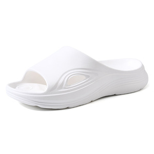 Sandales plates blanches en EVA à semelle épaisse pour hommes, pour la maison et la plage - Product Image 5