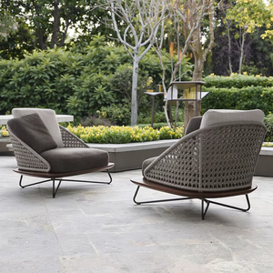 2025 bois massif teck canapé nordique extérieur cour Villa <span class=keywords><strong>Simple</strong></span> café meubles bambou sièges extérieur canapé artistique - Product Image 3