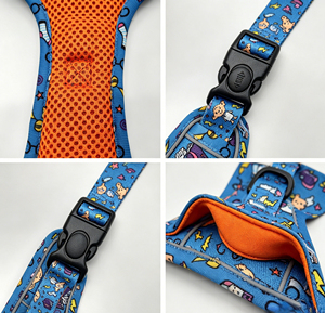 ระบายอากาศได้สายจูงสุนัขหรูหราโลโก้ที่กำหนดเอง - Product Image 3