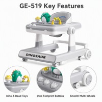 Marche-bébé pour bébés, vente en gros, marche-bébé avec ceinture de sécurité, marche-bébé avec poignée de poussée
