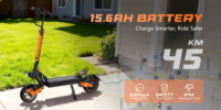 Trottinette électrique pliable LIT-GOGO Z1 à deux roues, étanche, moteur sans balais, contrôle par application, 800W, autonomie 50-60km, double suspension, LED