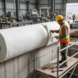 Couverture en aérogel <span class=keywords><strong>de</strong></span> silice à <span class=keywords><strong>prix</strong></span> d'usine, matériau d'isolation thermique nano pour équipement <span class=keywords><strong>de</strong></span> chaudière à vapeur haute température - Product Image 1