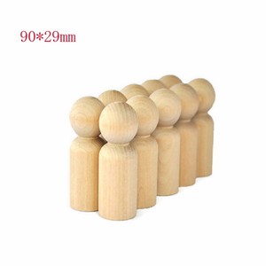 Grandi <span class=keywords><strong>Bambole</strong></span> di Legno da 3-9/16 Pollici di Altezza, Bambolotti in Legno per Artigianato e Giochi di Ruolo in Miniatura - Product Image 3