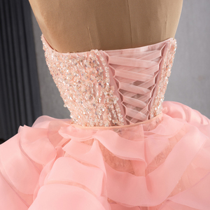 Robes de soirée de luxe scintillantes à perles, style arabe Dubaï, robes de bal turques pour femmes, longues robes de soirée avec traîne détachable Rsm241114 - Product Image 3