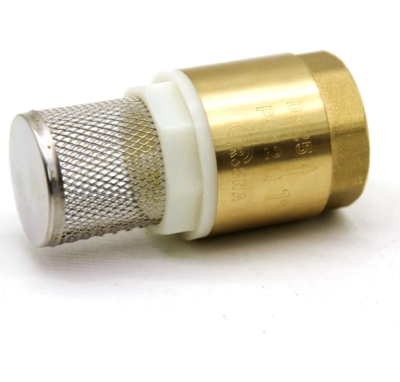 Латунный обратный клапан для фильтра воды 3/4 дюйма, латунный поворотный обратный клапан, Bsp, латунный шаровой клапан с сетчатым фильтром