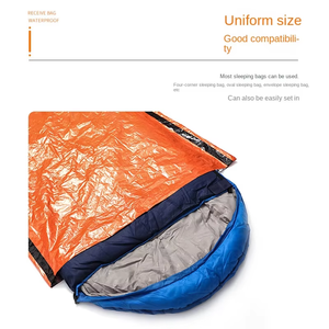 Saco de Dormir de Emergencia Portátil e Impermeable, Equipo de Senderismo y Camping, Saco Térmico de Supervivencia, Kit de Primeros Auxilios y Rescate - Product Image 5