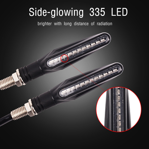 Xe Máy 12 LED Bật Tín Hiệu Blinker Tail Chảy Ánh Sáng Nước Động Cơ Nhấp Nháy Chỉ Đạo Đèn Dừng Chỉ Số Tín Hiệu IP68 - Product Image 5