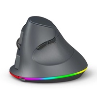 Mouse CM Stock Ergonomis Tegak dengan Lampu RGB Gaya Baru, Antarmuka USB, Nirkabel 2.4GHz, Pelacakan Optik, LED Backlit, 6 Tombol, 10m
