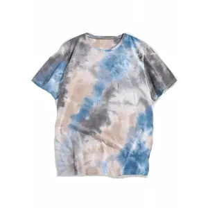 Nieuwe Collectie Nieuwste Ontwerp Geborduurde Kleding Fabrikanten Tie Dye Print T-shirt