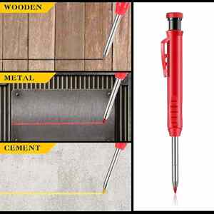 Lápiz de Carpintero Metálico de 2.8mm con Punta Especial para Dibujo, para Bocetos y Construcción, en Blister - Product Image 4