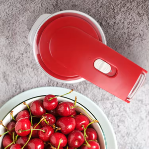 Outil à cerises en plastique pour retirer les noyaux, éplucheur en acier inoxydable, outils multiples pour retirer les noyaux de fruits, pour retirer jusqu'à 6 cerises à la fois - Product Image 4