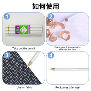 Crayons de craie de tailleur sans découpe, marqueurs de tissu pour patchwork et outils de couture DIY - Product Image 6