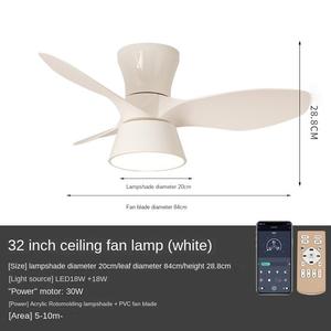 2025 New Smart <b>Ceiling</b> Fan Lamp Bedroom Restaurant Livingroom Fan Chandelier Nordic LED <b>Ceiling</b> Fan Pendant <b>Light</b> Lamp - Product Image 2