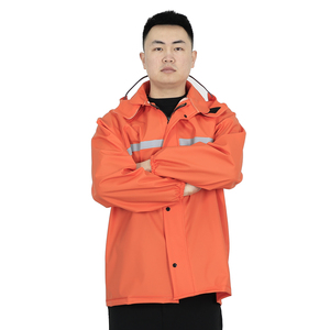 Chaqueta Impermeable de PVC Grueso, Protección Contra Tormentas, Logotipo Personalizado Impreso, para Trabajo al Aire Libre, Pesca y Ciclismo - Product Image 6