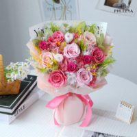 Bouquet de fleurs préservées en gros - Roses naturelles préservées faites à la main, personnalisables, livraison rapide, prix direct usine