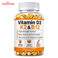 Capsules de Vitamine D3 K2 MK7 B12 en Gélules Molles à Marque Blanche OEM ODM – Haute Puissance pour le Soutien Osseux, Cardiaque et Immunitaire – Complément Alimentaire