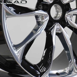 Rines <span class=keywords><strong>LEAD</strong></span> de Aleación Forjada de 16-24 Pulgadas con Acabado Negro Pulido para SUV, Compatibles con Toyota, <span class=keywords><strong>Honda</strong></span>, Nissan - Product Image 3