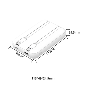 Banco de Energía OEM de 10000 mAh con Carga Rápida PD de 20 W, Cable Tipo C y Lightning Integrado, Banco de Energía para Teléfono - Product Image 5