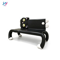 Banc d'attente commercial moderne et créatif en fibre de verre, écologique et durable, pour hôpital, hôtel, centre commercial, parc public, extérieur, motif dessin animé