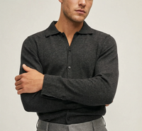 Maßgefertigte Großhandels-Klassische Komfort-Kaschmir-Strickjacke Herbst Herrenpullover