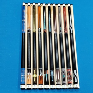 Queue de billard <span class=keywords><strong>Scorpion</strong></span> Cues 13 mm, design 1/2 split, bois d'érable, acier inoxydable, motif Watermark, embout 13 mm, bleu - Product Image 5