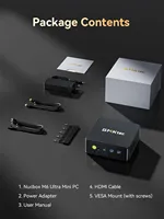 M6 Ultra Mini PC AMD Ryzen 5 7640HS DDR5 M.2 2280 SSD Win11 Pro USB4 2.5G LAN WiFi6E BT5.2 Komputer Desktop Kantor Gaming