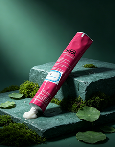 Tubo Exprimible de Aluminio Rosa Brillante con Impresión Personalizada, Envase OEM de 90 ml para Crema de Coloración Capilar Profesional y Fórmulas de Salón - Product Image 2