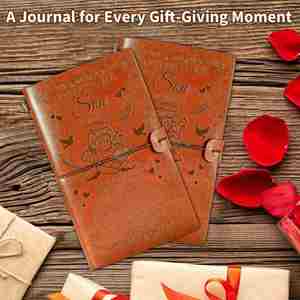 1pc A6 Mini Spiral Binding PU Leather Refillable <b>Journal</b> Father's Day & Birthday Gift for Son Mom Dad - Product Image 2