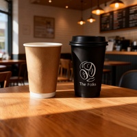 Gobelet à expresso personnalisé avec logo Sunshine, luxueux, recyclable, à paroi simple, pour emporter, emballage pour café, gobelet en papier kraft jetable