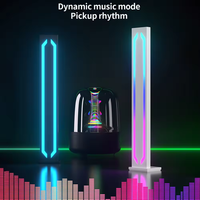 Howlighting LED RGB Barra de Control de sonido luz nocturna lámpara de noche ambiental con aplicación y Control remoto para decoración de deportes electrónicos