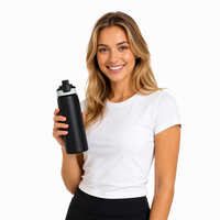 Gobelet isotherme en acier inoxydable anti-fuite avec paille, compatible lave-vaisselle, design antidérapant pour la maison, le camping et les voyages