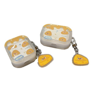 Llavero de Dibujos Animados de Queso para Estuche de AirPods, Nueva Funda Universal de TPU para Auriculares Inalámbricos - Product Image 5