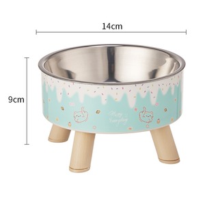 Anti-Tip Stainless Steel Pet Bowl - Elevated <b>Cat</b> Dog <b>Feeder</b> - Product Image 1