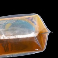 Pochette à bec transparent vide personnalisée de qualité alimentaire Sac à boissons debout avec bec pour bière liquide