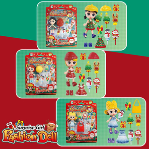 Jinying 2025 Muñecas de Vestir con Temática Navideña, Mini, Populares, con Accesorios, Juguete de Simulación para Niños, Regalo Festivo para el Hogar - Product Image 5