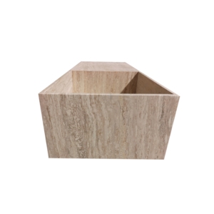 Раковина из бежевого известняка, мраморная раковина, раковина из травертина - Product Image 4